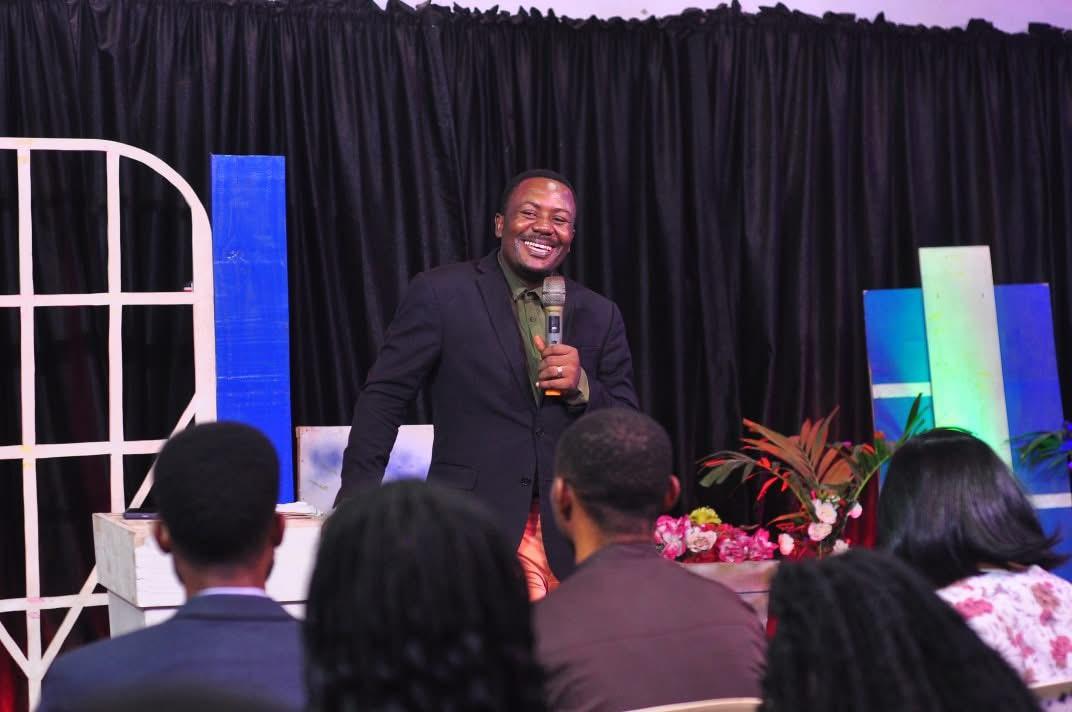 Crowd gathered for a celebration